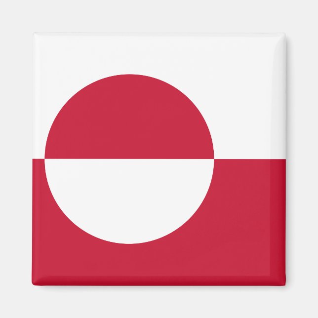 Magnet mit Flagge Grönlands (Vorne)