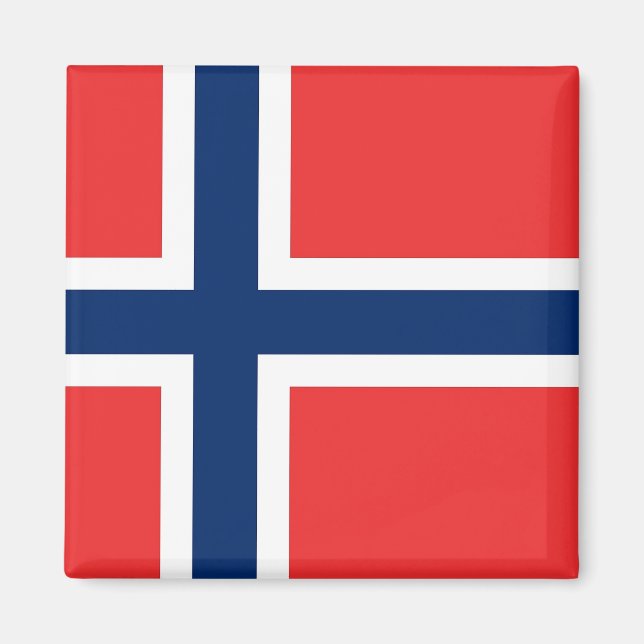 Magnet mit Flagge Norwegens (Vorne)