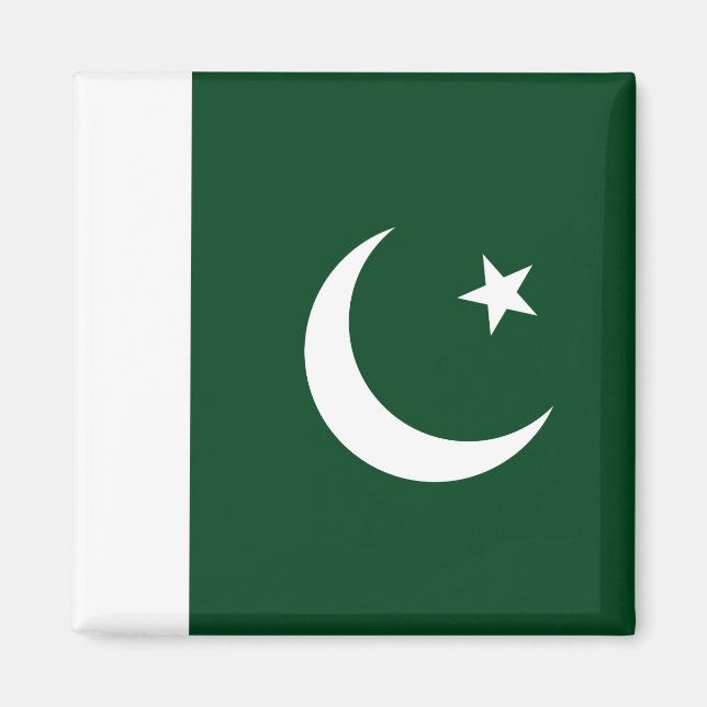 Magnet mit Flagge Pakistans (Vorne)