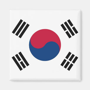 Magnet mit Flagge Südkoreas