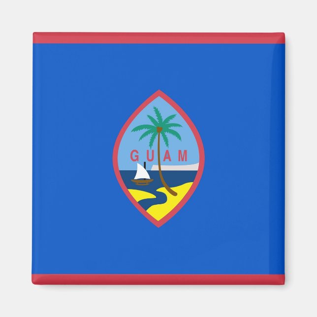 Magnet mit Flagge von Guam - USA (Vorne)