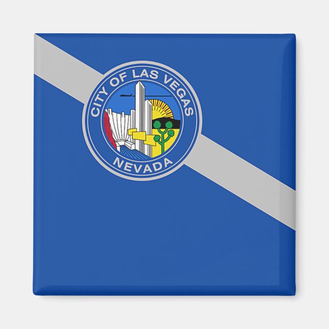 Magnet mit Flagge von Las Vegas City, USA (Vorne)