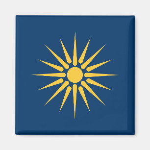 Magnet mit Flagge von Makedonien, Griechenland