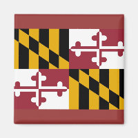 Magnet mit Flagge von Maryland Staat - USA