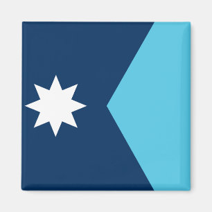 Magnet mit Flagge von Minnesota, USA