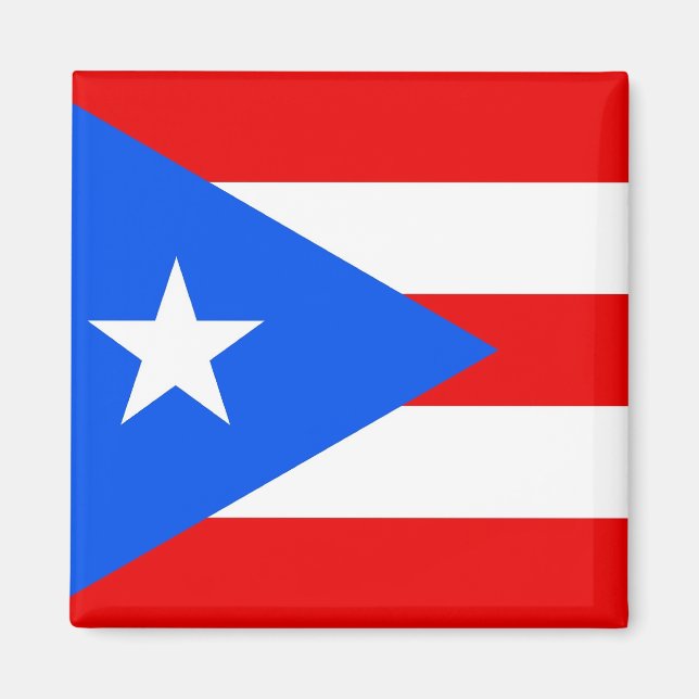 Magnet mit Flagge von Puerto Rico - USA (Vorne)