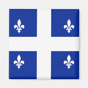 Magnet mit Flagge von Quebec, Kanada