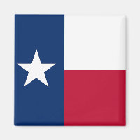 Magnet mit Flagge von Texas Staat - USA