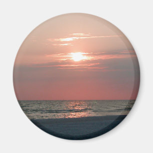 Magnet mit Foto des schönen Sonnenuntergangs