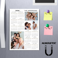Magnet mit Fotocollage für den Kalender des Jahres