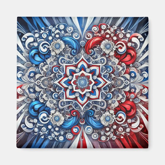 Magnet mit französischem Farbdesign (Vorne)