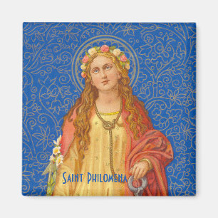 Magnet mit Hl. Philomena mit Anker (SNV 051)