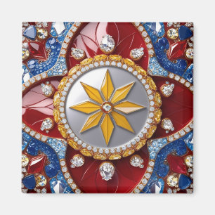 Magnet mit kolumbianischem Farbdesign