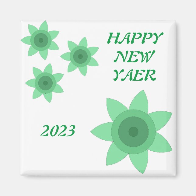 Magnet mit kreativer Kunst der Blume (Vorne)
