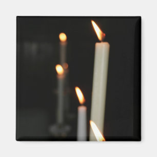 Magnet mit Lichtkerzen