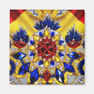 Magnet mit rumänischem Farbdesign