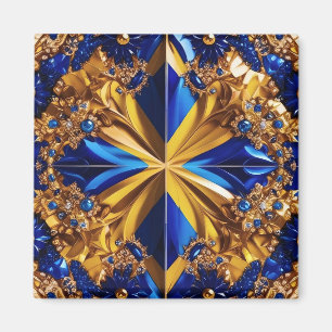 Magnet mit Schweden Farben Design