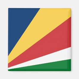 Magnet mit Seychellen-Farbdesign