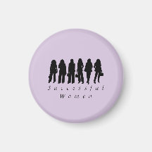Magnet mit Silhouetten erfolgreicher Frauen