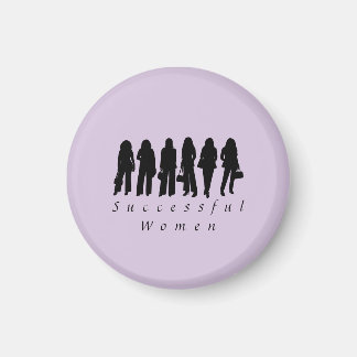 Magnet mit Silhouetten erfolgreicher Frauen