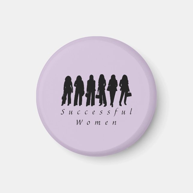 Magnet mit Silhouetten erfolgreicher Frauen (Vorne)