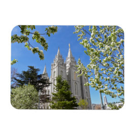 Magnet mit SLC Tempel mit weißen Blume