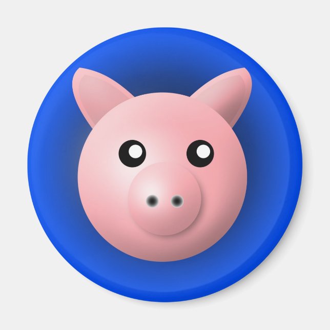 Magnet mit Tier: Schwein (Vorne)