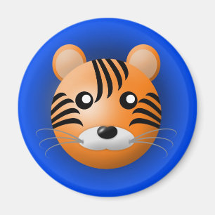 Magnet mit Tier: Tiger