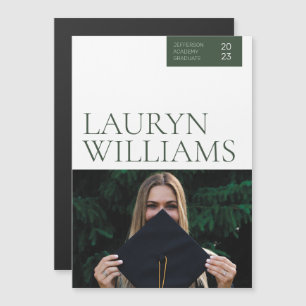 Magnet Moderner Beruflicher Abschluss Ankündigung