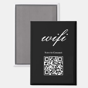 Magnet   Modernes Wifi-Qr-Code 