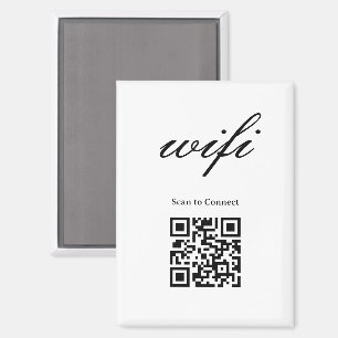 Magnet Modernes Wifi-QR-Code