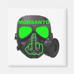 Magnet Monsanto Gasmaske Gedreht