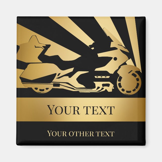 Magnet Motorrad Motorrad-Motorrad Gold (Vorne)
