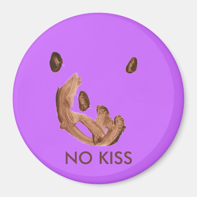 Magnet "No Kiss" von MAXarT (Vorne)