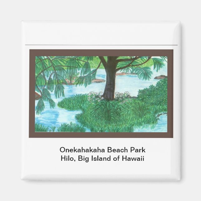 Magnet-Onekahakaha Beach Park, Hilo Magnet (Vorne)