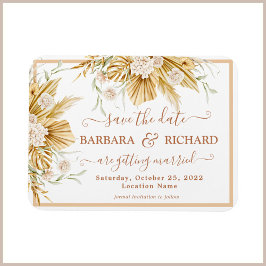 MAGNET Pampas Gras Hochzeit Rett Einladung