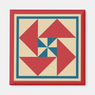 Magnet - Patriotische Spin Quilt Square