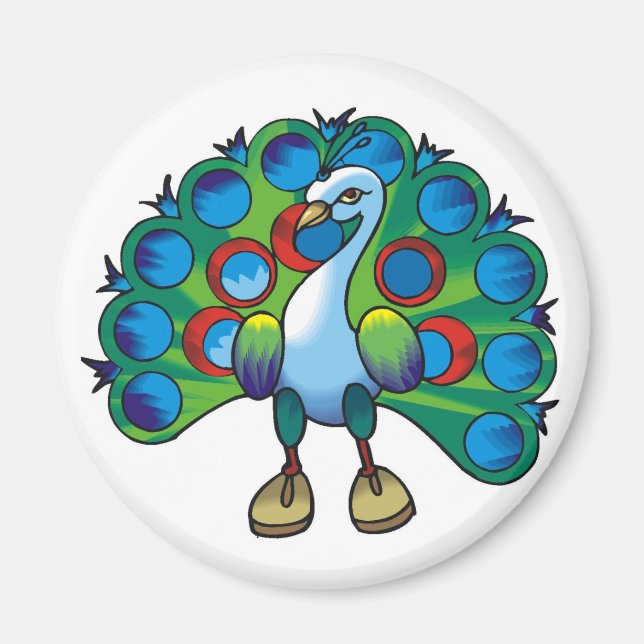 Magnet-Pfau-Pfau Magnet (Vorne)