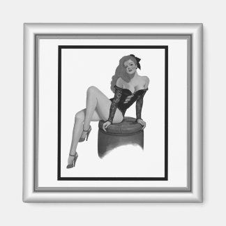 Magnet Pin-Up Mädchen Vintage (4) 2