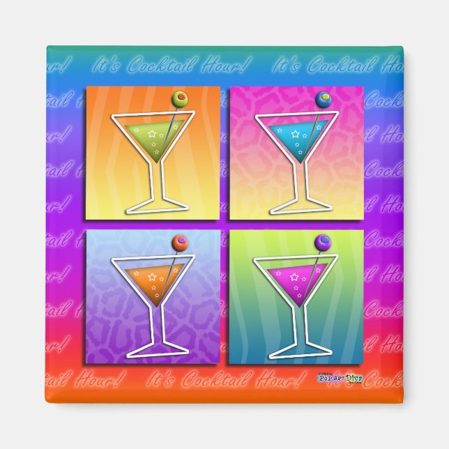 Magnet - Pop Art Martinis (Vorne)