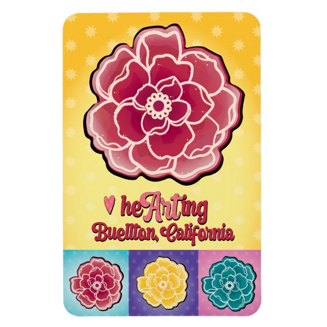 Magnet - Pop Rose - Buellton.Art (Vertikal)