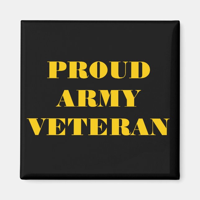Magnet Proud Army Veteran (Vorne)