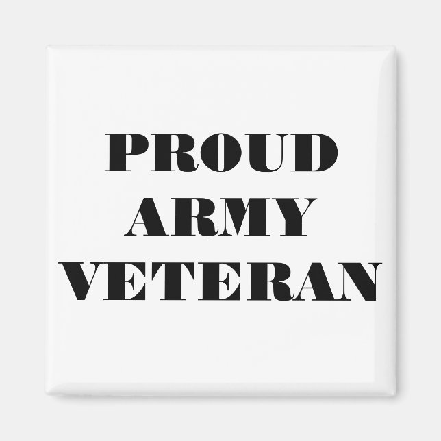 Magnet Proud Army Veteran (Vorne)