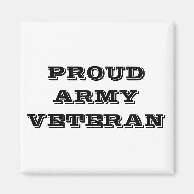 Magnet Proud Army Veteran (Vorne)