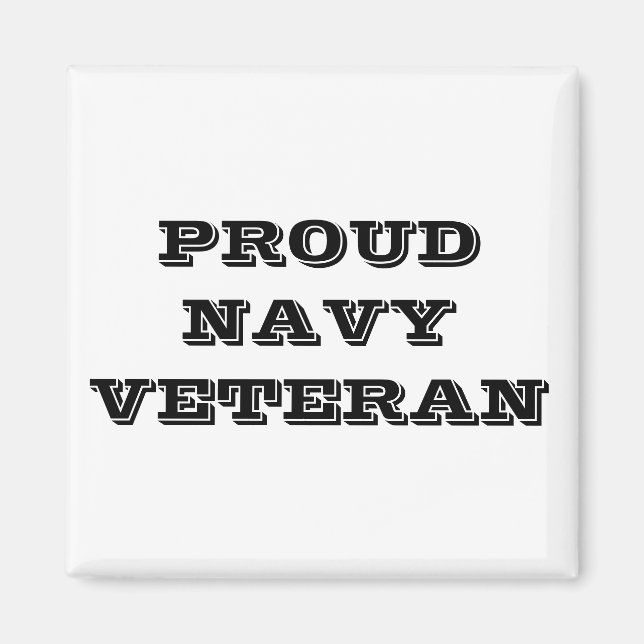 Magnet Proud Navy Veteran (Vorne)