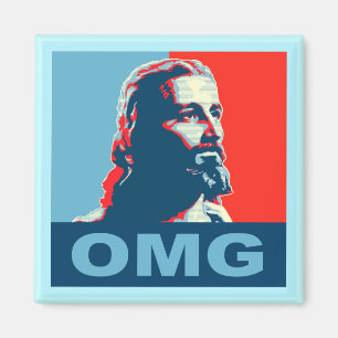 Magnet-Quadrat Jesuss OMG Magnet