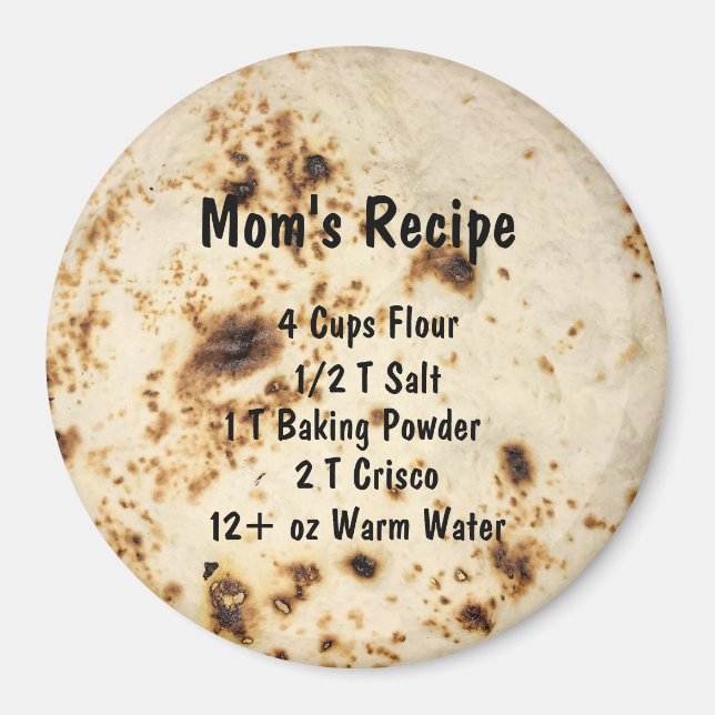 Magnet Recipe Tortilla Homemade (Vorne)