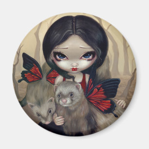 Magnet "Red Butterfly Ferrets"