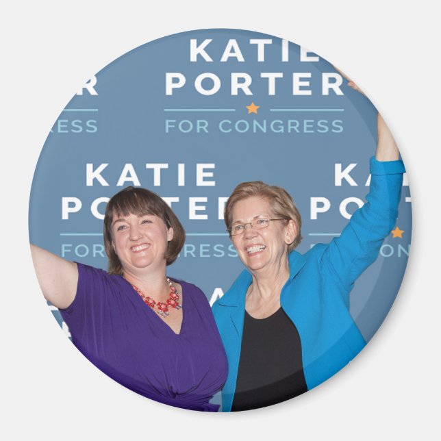 Magnet rund um Katie Porter Elizabeth Warren (Vorne)