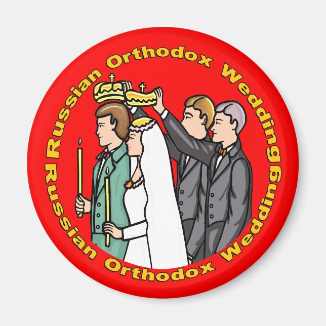 Magnet: Russisch-orthodoxe Hochzeit Magnet (Vorne)